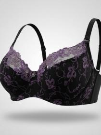Бюстгальтер Diorella 34930C (  чёрно-сиреневый, C  6 шт. )