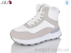 Ботинки, Aba оптом 8711 white-grey