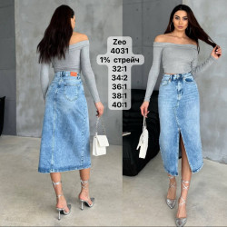 Юбки джинсовые женские ZEO BASIC оптом 01478652 4031-8