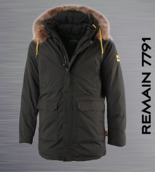Куртки зимние мужские REMAIN (хаки)  оптом 95071624 2105-13