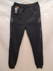 Спортивные штаны мужские на флисе (gray) оптом 54630127 2205-37