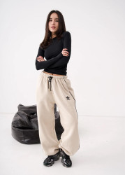 Спортивные штаны женские на флисе оптом 60178943 2000-21