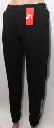 Спортивные штаны женские на флисе (black) оптом 43176890 02-11