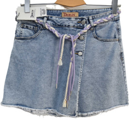 Шорты джинсовые женские DERUN БАТАЛ оптом 61948205 7072-64