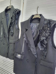 Жилетки женские (черный) оптом 78136945 1195-79