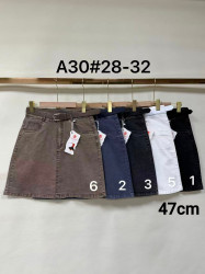 Спідниці джинсові НАПІВБАТАЛ жіночі оптом