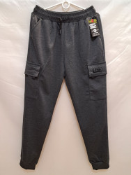 Спортивные штаны мужские БАТАЛ (gray) оптом 95364028 7005-19