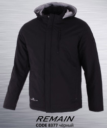 Куртки демисезонные мужские REMAIN (черный) оптом 40827195 8377-29