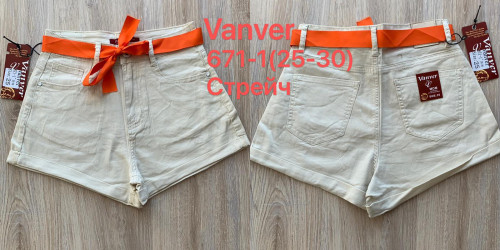 Шорты джинсовые женские VANVER оптом Vanver 75846921 671-1-9