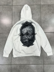 Худі чоловічі на флісі оптом THREE BLACK 