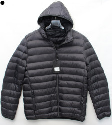 Куртки демисезонніе мужские KADENGQI БАТАЛ на меху (black) оптом 35876942 PGY22016D-6