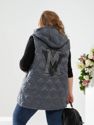 Жилетки жіночі БАТАЛ (gray) оптом