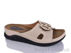 Шлепки, Sali-2 оптом 211-48 бежевий