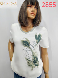 Футболки женские БАТАЛ оптом 45928310 2855-8