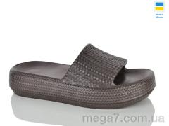 Шлепки, DeMur оптом W678 коричневий