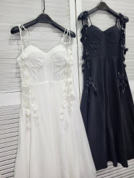 Платья женские (белый) оптом 79328645 9577-55