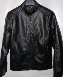 Куртки кожзам мужские FUDIAO (black) оптом 20518943 1856-52
