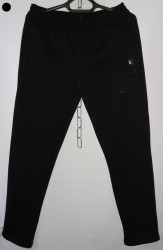 Спортивные штаны мужские на флисе (black) оптом 92136074 000-16