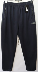 Спортивные штаны мужские БАТАЛ (dark blue) оптом 41237590 0034-4