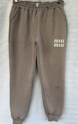 Спортивные штаны женские на флисе БАТАЛ оптом 52604793 85812-43