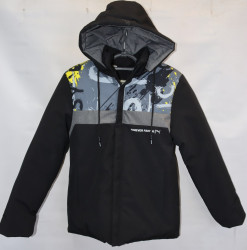 Куртки зимние подростковые на меху (black) оптом 14076859 03-15