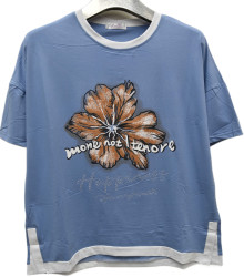 Футболки женские БАТАЛ оптом 51489203 757-122