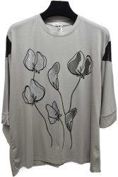 Футболки женские БАТАЛ оптом 57026138 6068-22