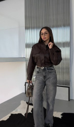 Куртки кожзам женские оптом 71945283 8903-25