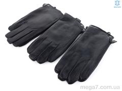 Перчатки, RuBi оптом G111М шкіра-хутро black