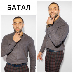 Рубашки мужские БАТАЛ оптом 86031495 Б3292 -51