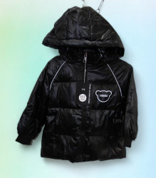 Куртки демисезонные детские (девочка, черный) оптом 04387691 183-69