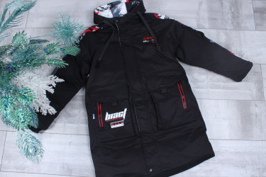 Куртки зимние юниор (black) оптом 72950864 2666-14