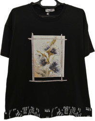 Футболки женские БАТАЛ оптом 40327596 751-105