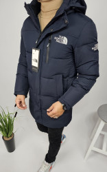Куртки зимние мужские на флисе (синий) оптом Китай 38526790 05-14
