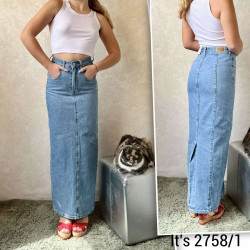 Юбки джинсовые женские ITS BASIC оптом 87049132 2758-1-10