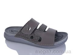 Шлепки, Oscar оптом 01-47 сірий к.
