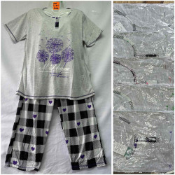 Ночные пижамы женские БАТАЛ оптом 02846795 А06-153