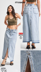 Юбки джинсовые женские ITS BASIC ПОЛУБАТАЛ оптом 26380597 2771-1