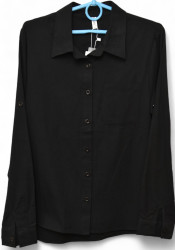 Рубашки женские BASE (черный) оптом 87150934 A151-26