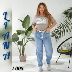 Джинси жіночі ПОЛУБАТАЛ оптом Liana