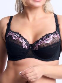 Бюстгальтер Finikin 5129D (  чёрно-розовый, D  6 шт. )