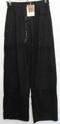 Спортивные штаны женские ПОЛУБАТАЛ (black) на меху оптом 46583709 A150-1-6