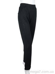 Спортивные брюки, Obuvok оптом A682 black флис (04890)