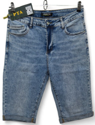 Шорты джинсовые женские PEALDIA БАТАЛ оптом 12635807 8023-13