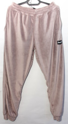 Спортивные штаны женские БАТАЛ на меху оптом 39057246 01-3