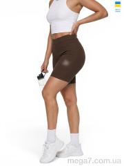 Велосипедки, Sport style оптом 50177PU шоколад