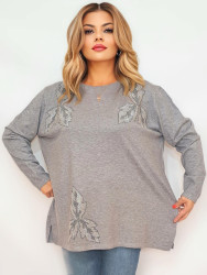 Свитера женские СУПЕР БАТАЛ оптом 61472350 54-52