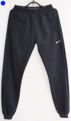 Спортивные штаны мужские на флисе (dark blue) оптом 24581067 01-3