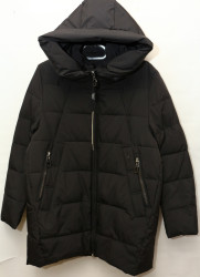 Куртки зимние женские DESSELIL ПОЛУБАТАЛ (черный) оптом 78693241 D809-1