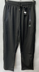 Спортивные штаны мужские БАТАЛ (black) оптом 76415028 7067-13